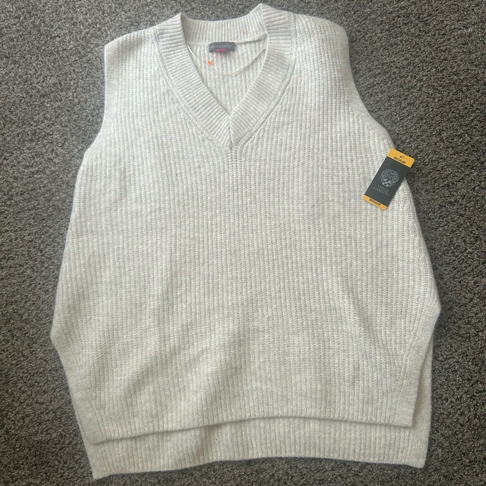 Women Cream Sweater Vest